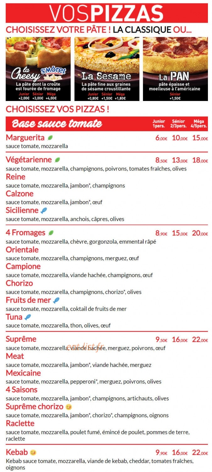 Pizza Family — carte page 3