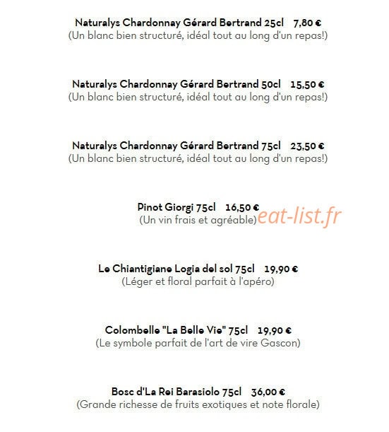 Bellagio — carte page 20