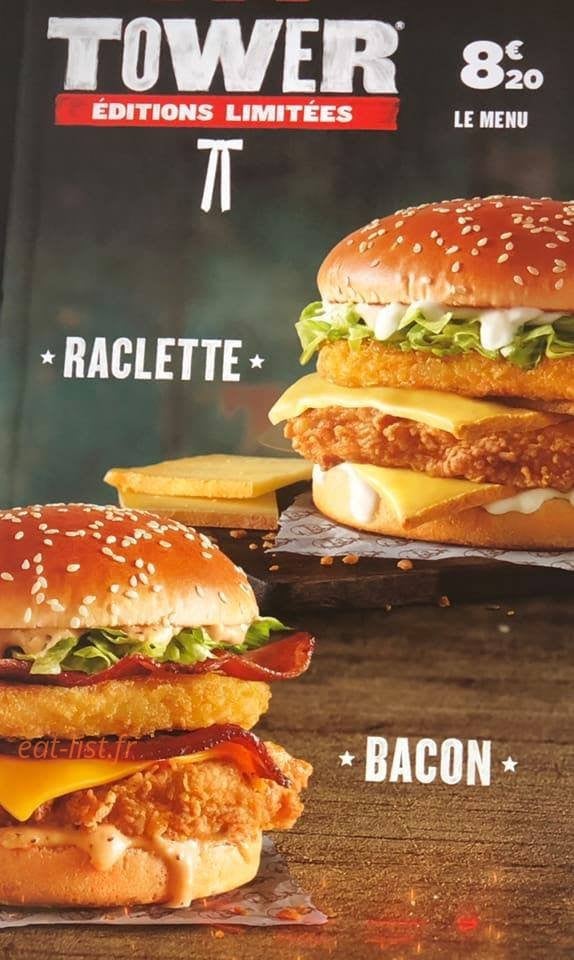 KFC — carte page 1