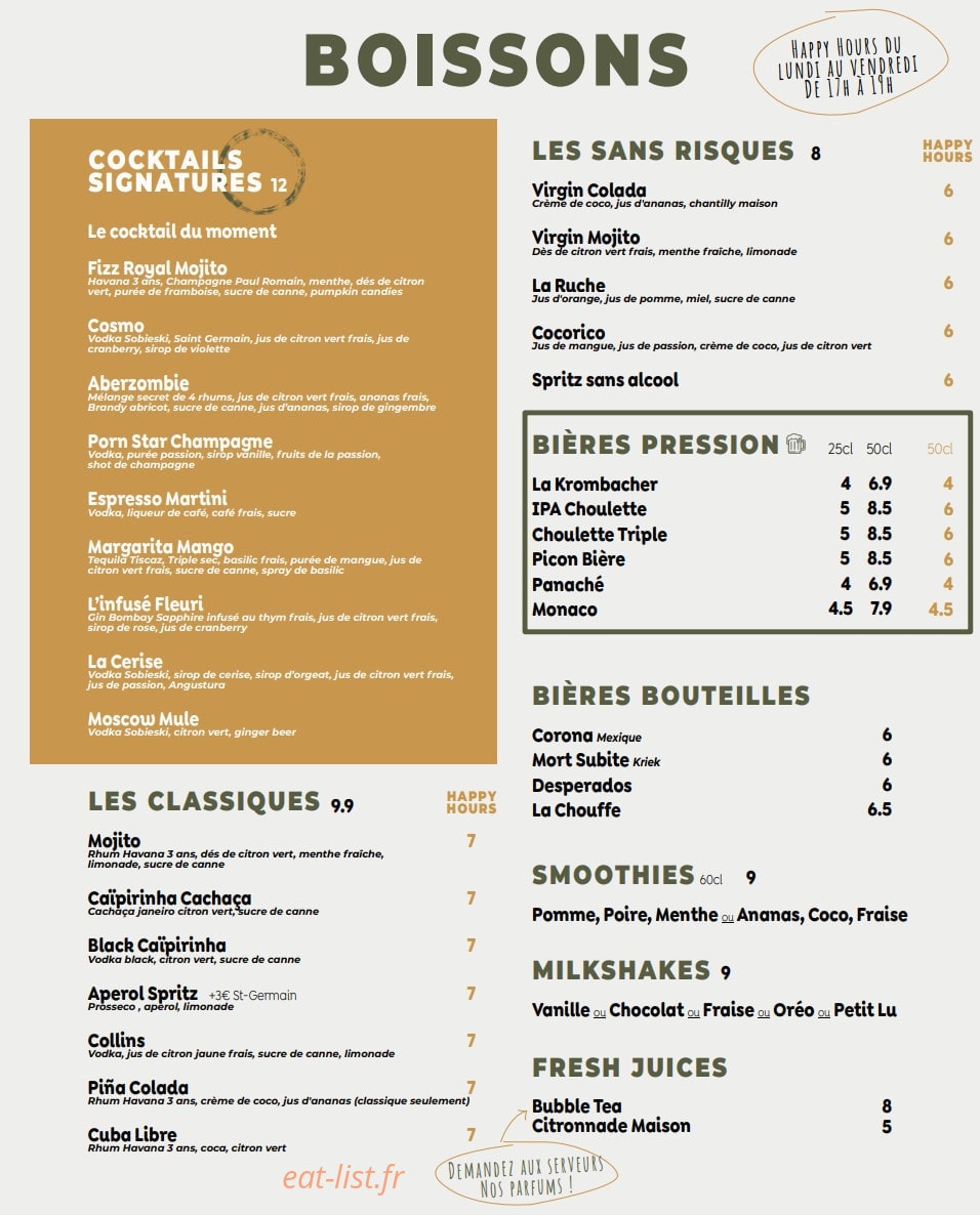 Le Flore — carte page 7
