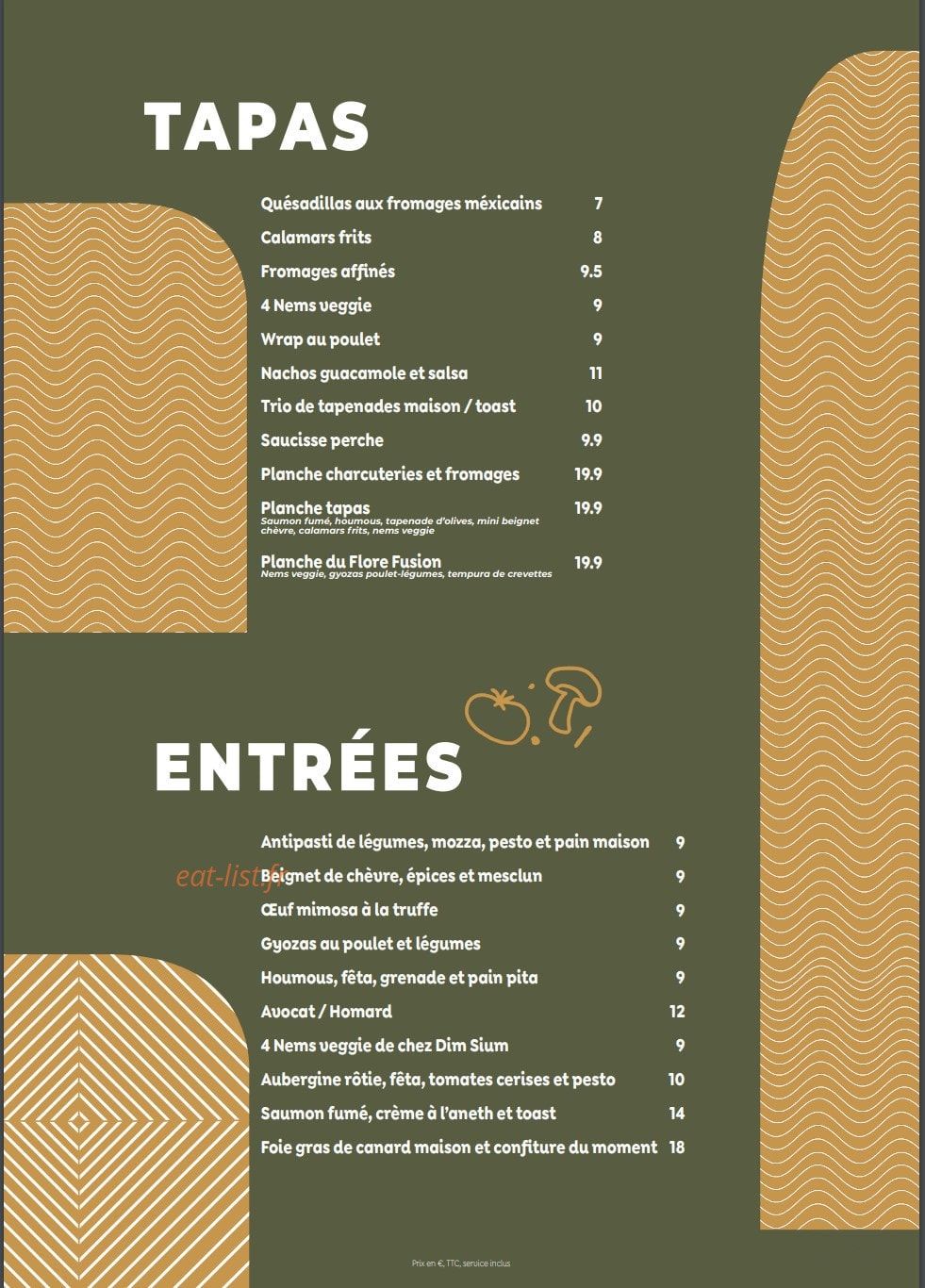 Le Flore — carte page 1
