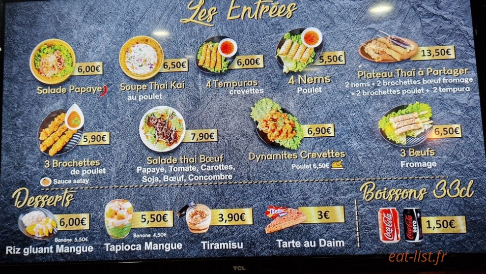 Phuket Wok — carte page 1
