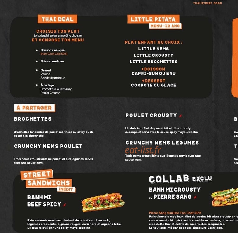 Pitaya — carte page 1