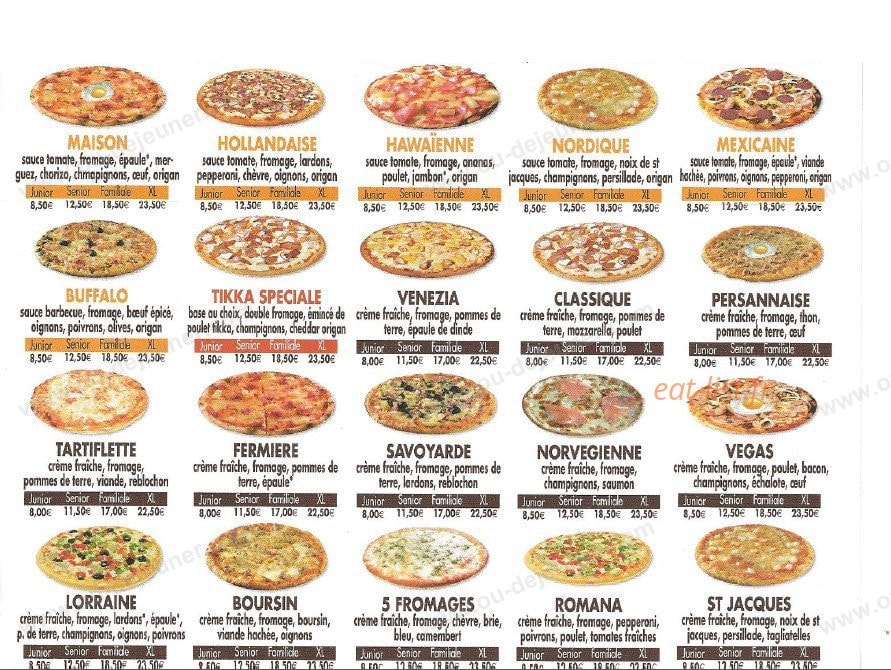 Pizza Pronto — carte page 2