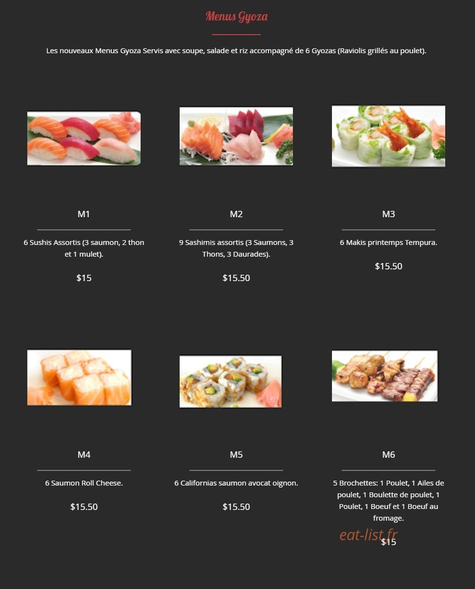 R.Sushi — carte page 21