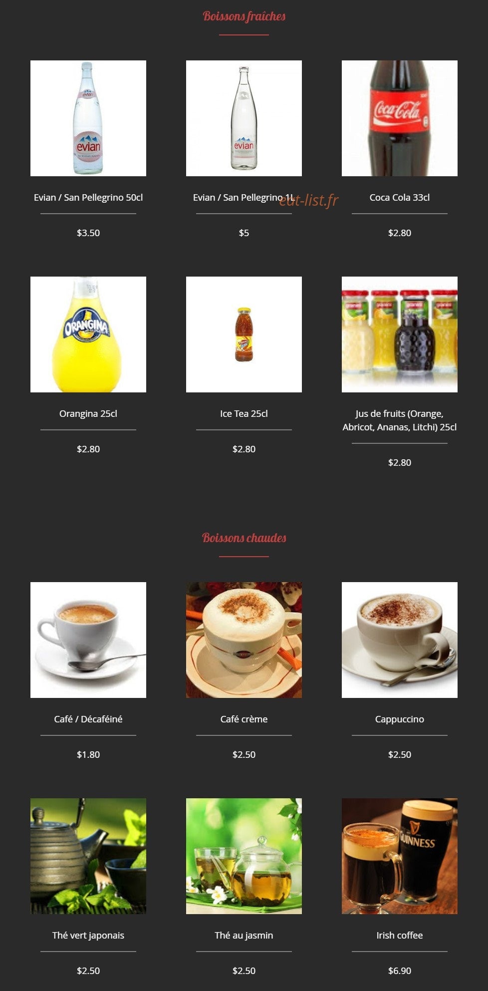R.Sushi — carte page 30