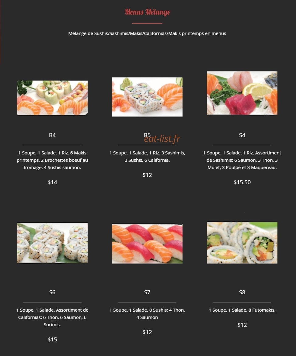 R.Sushi — carte page 17