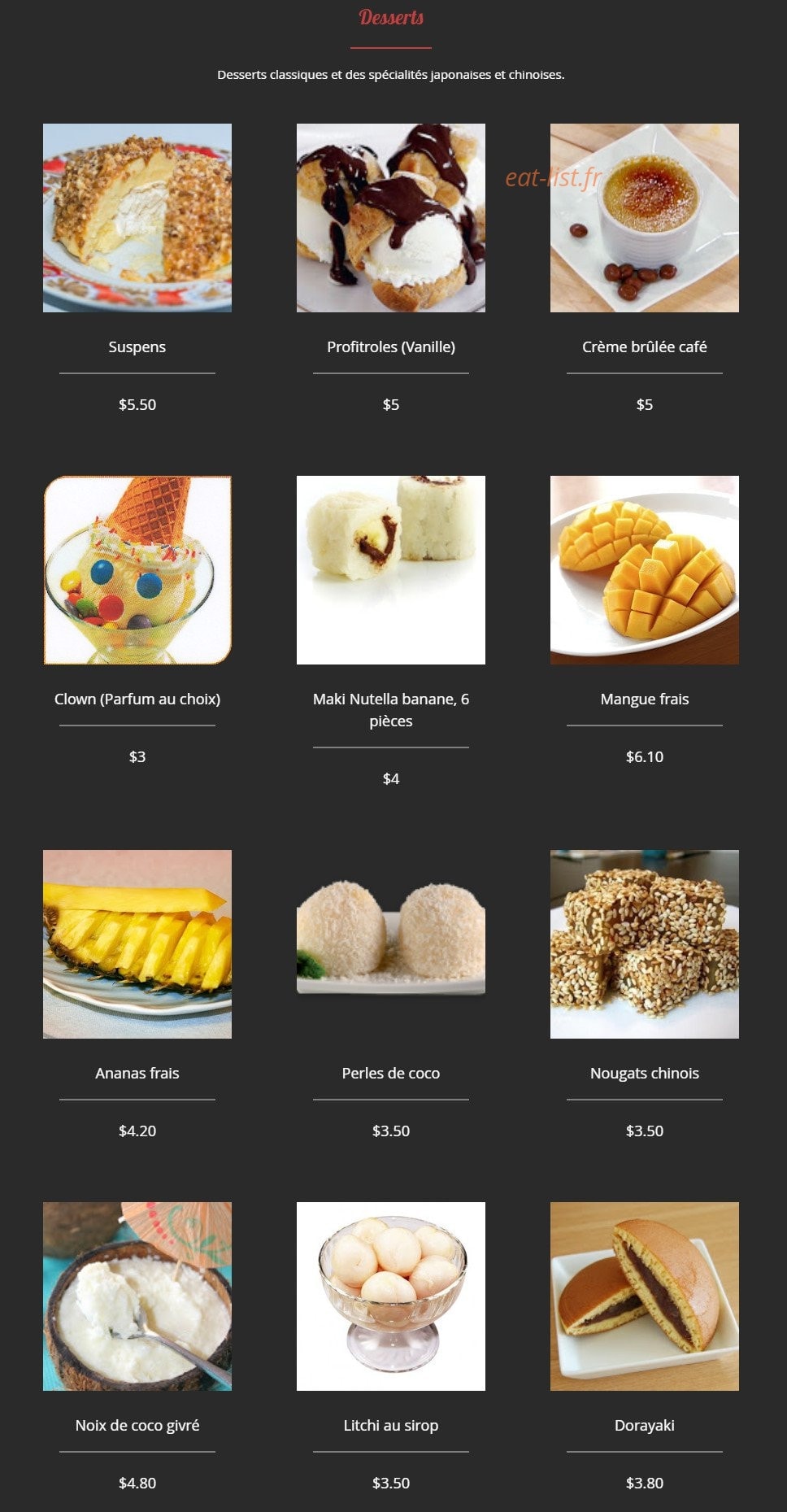 R.Sushi — carte page 35