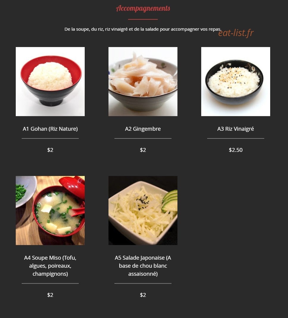 R.Sushi — carte page 10