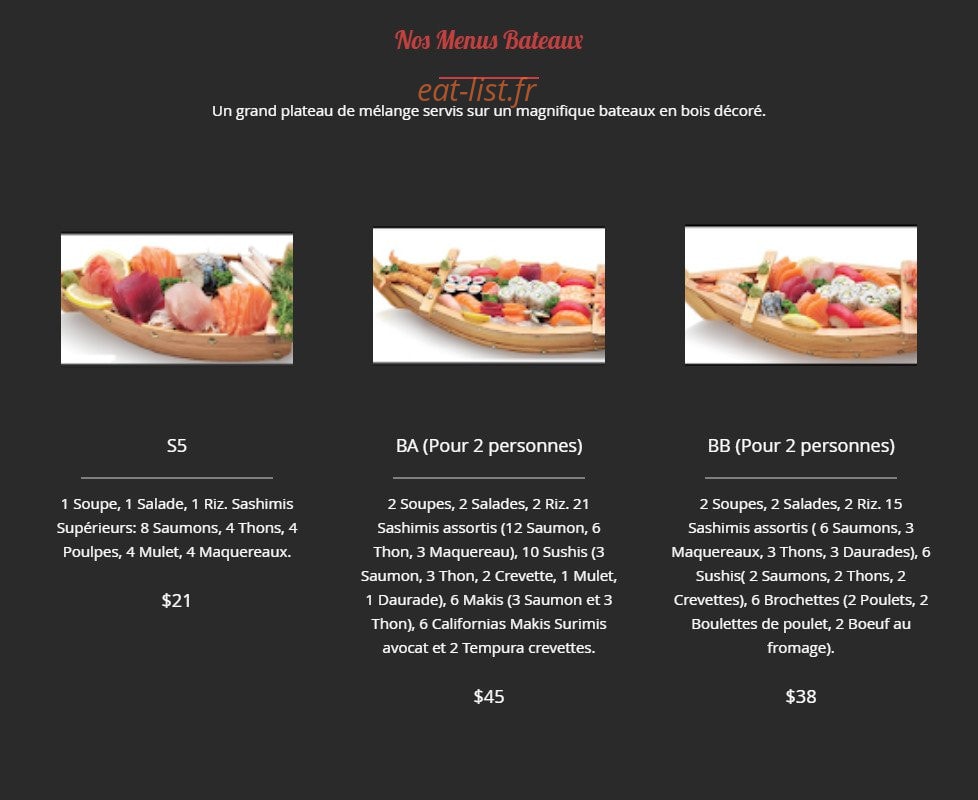 R.Sushi — carte page 23