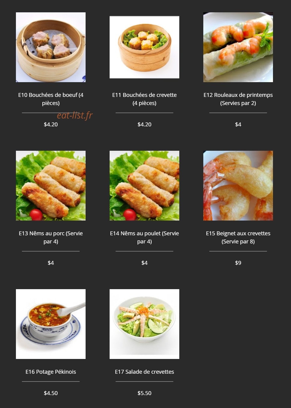 R.Sushi — carte page 2