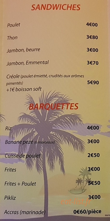 L'delice 95 — carte page 2