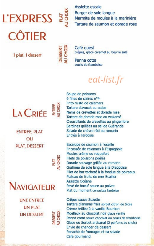 La Criée — carte page 6