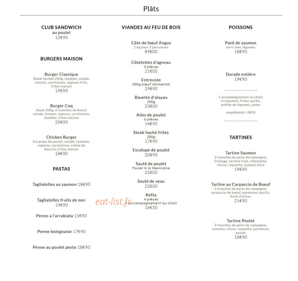 Le coq — carte page 3