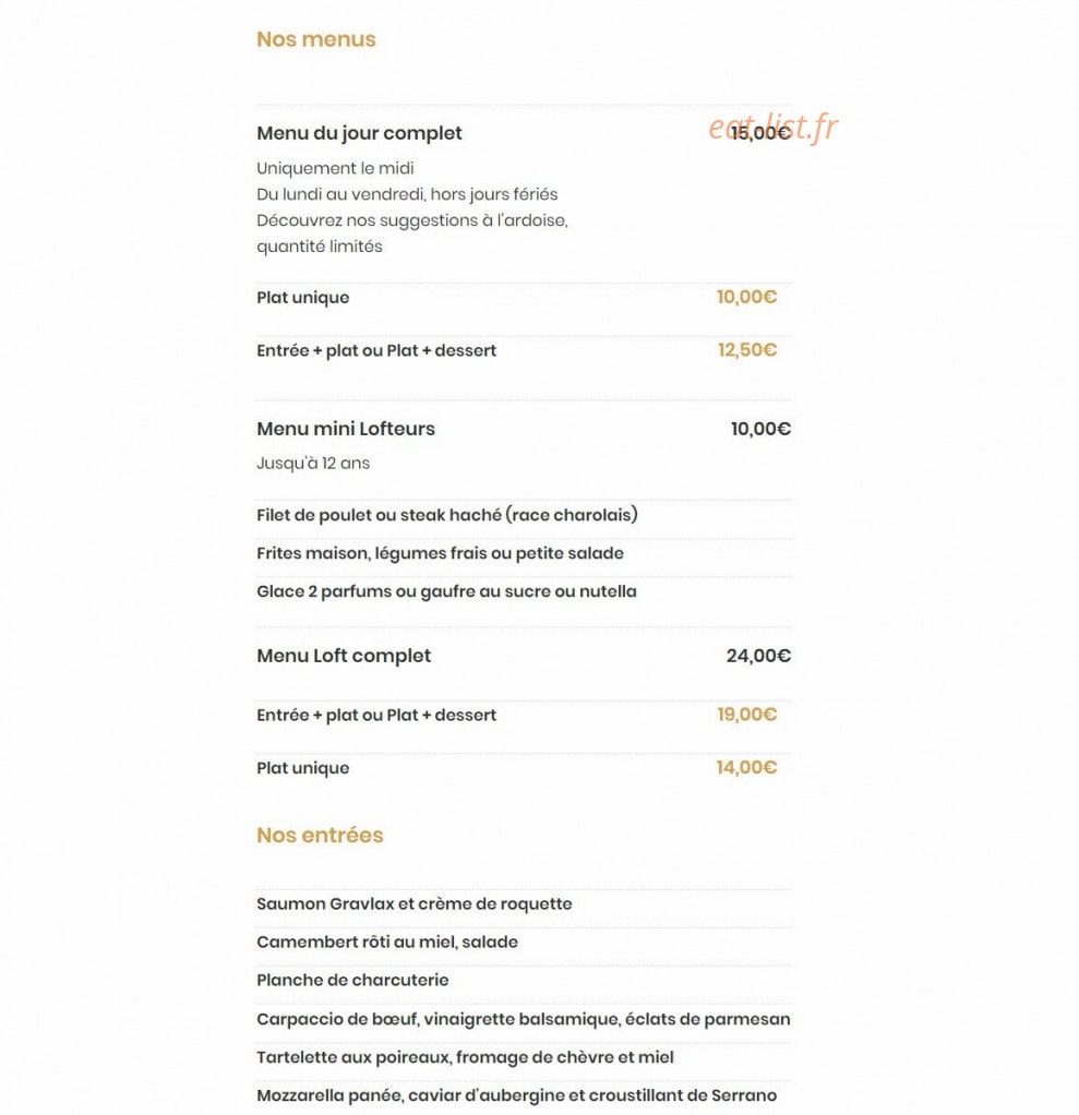 Le Loft St Brice — carte page 1