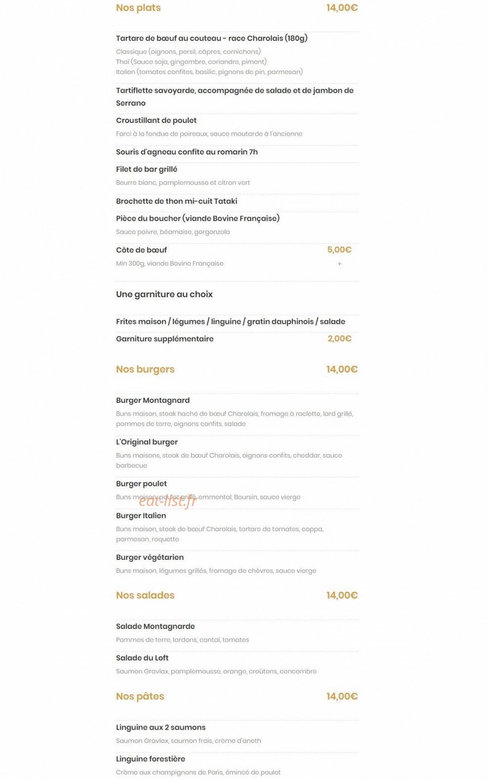 Le Loft St Brice — carte page 2