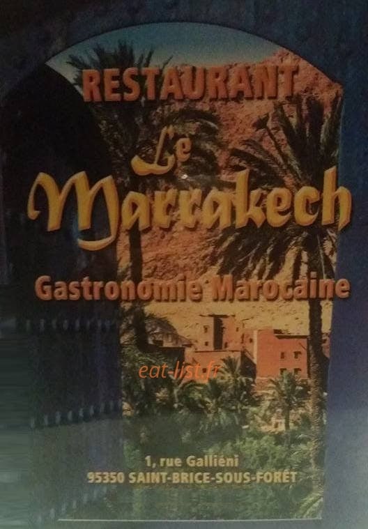 Le Marrakech — carte page 1