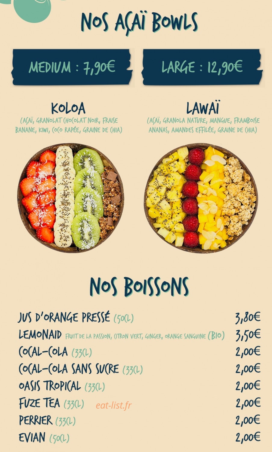 Ono Loa Bowl — carte page 13