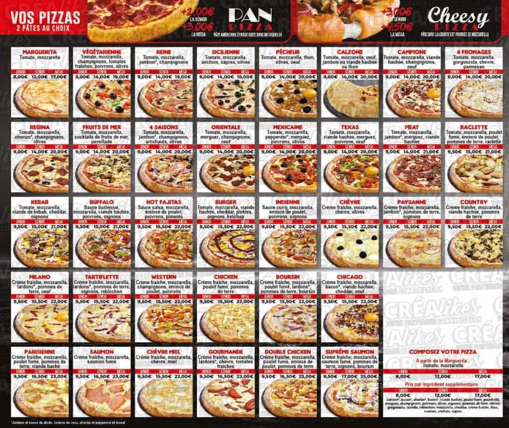 Paris'zza — carte page 2
