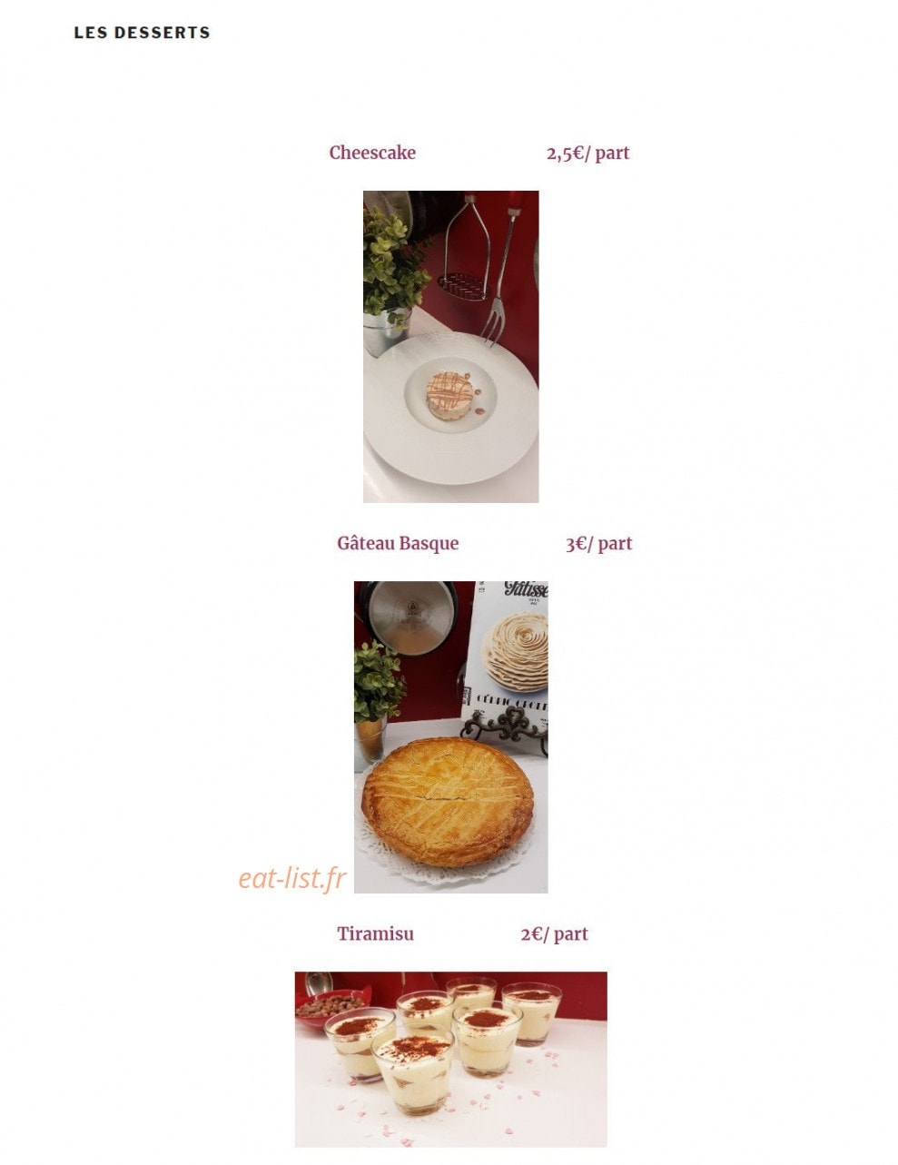 Spirit.gourmet — carte page 5