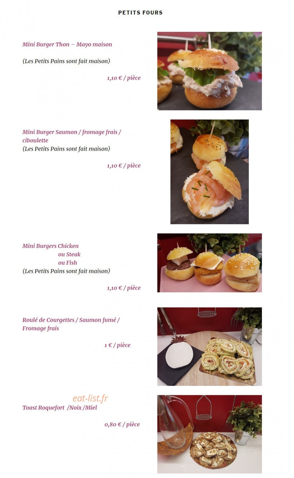 Spirit.gourmet — carte page 8