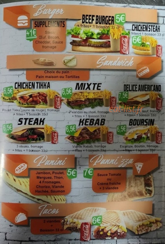 Allo Pizza 95 — carte page 3