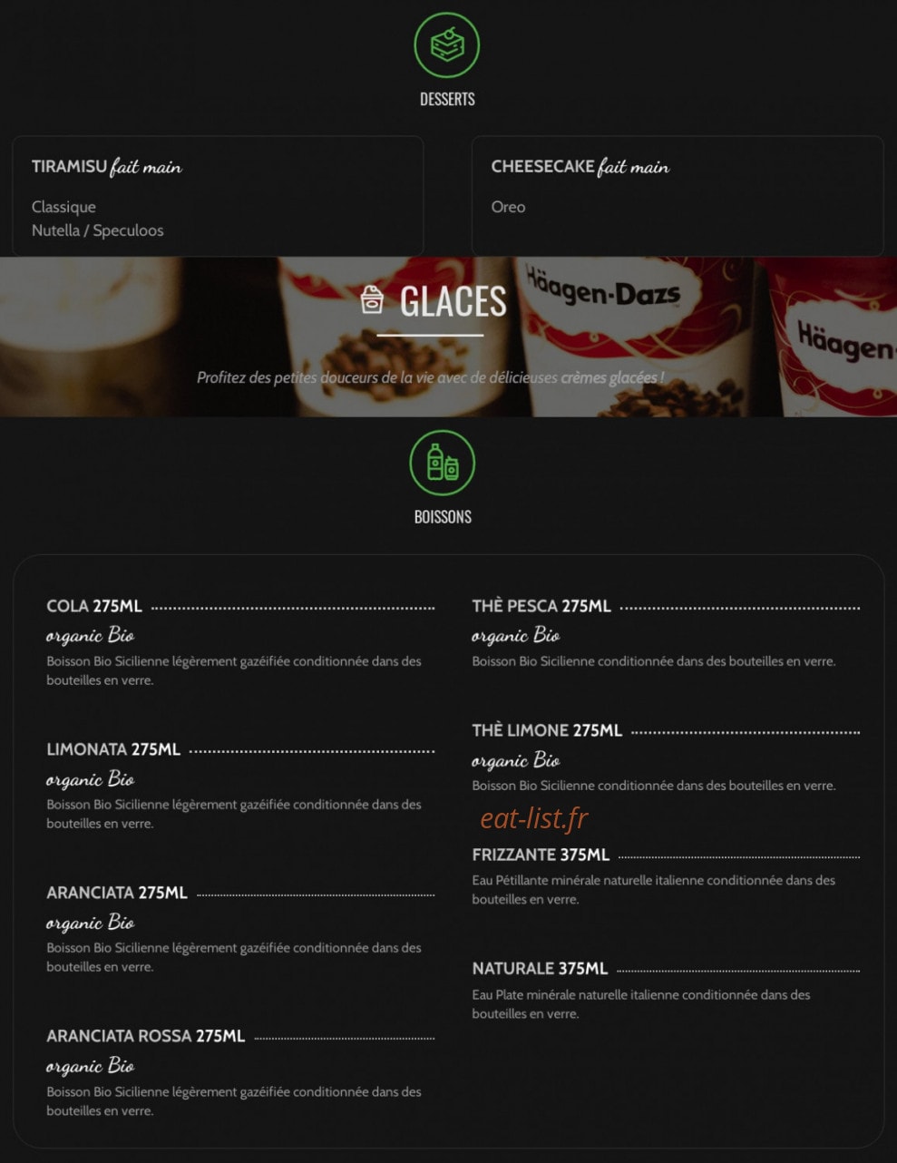 C Pizza — carte page 4