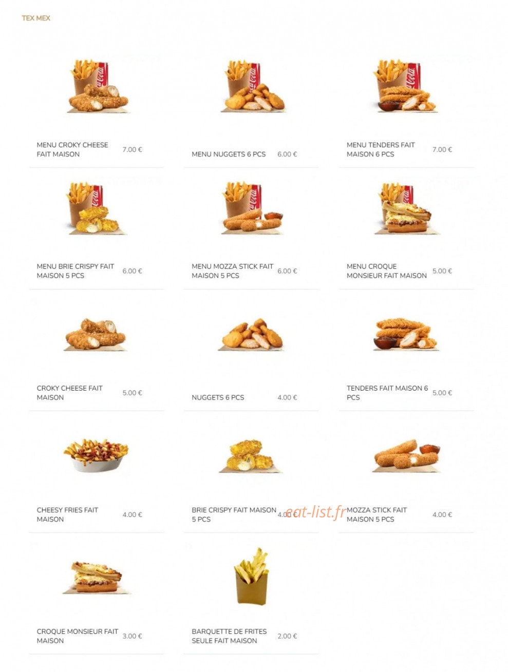 Au Rustic — carte page 5