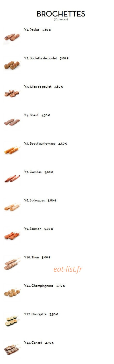 Itoya Sushi — carte page 12