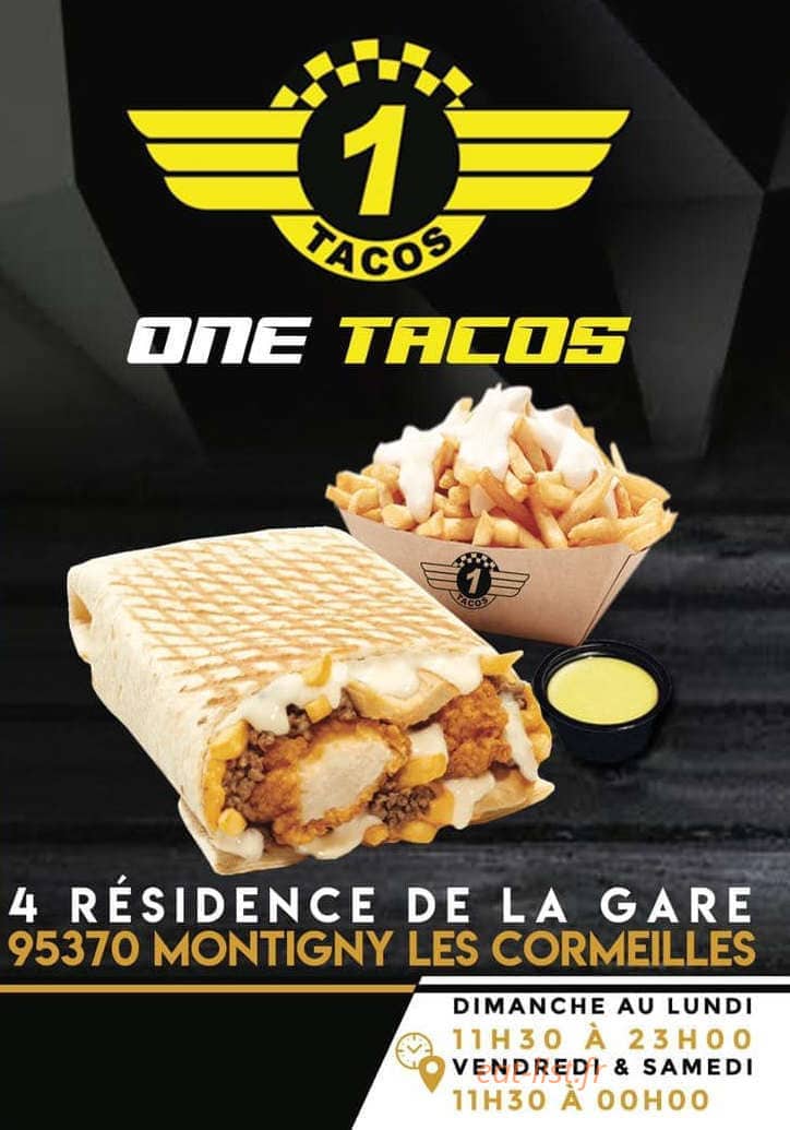 One Tacos — carte page 1