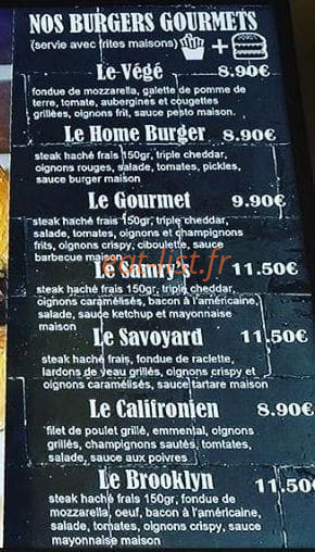 Chez Samry’s — carte page 2