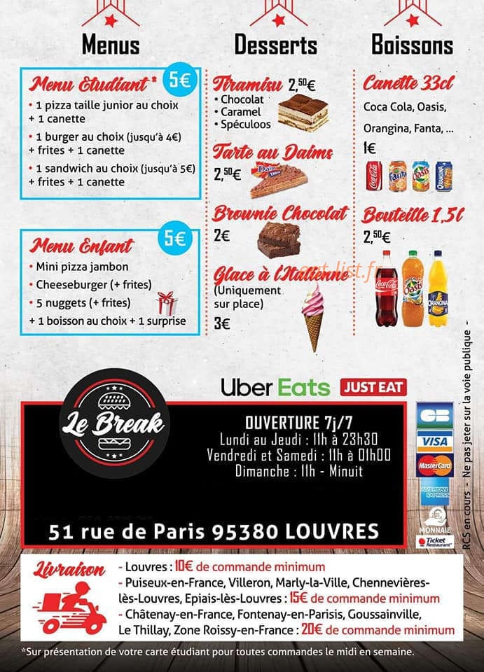 Le Break — carte page 6