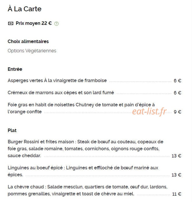 Le Vivaldi — carte page 1