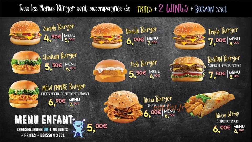 Mixte Fast Food — carte page 3