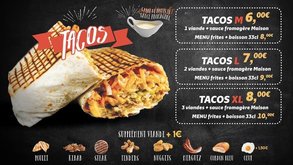 Mixte Fast Food — carte page 1