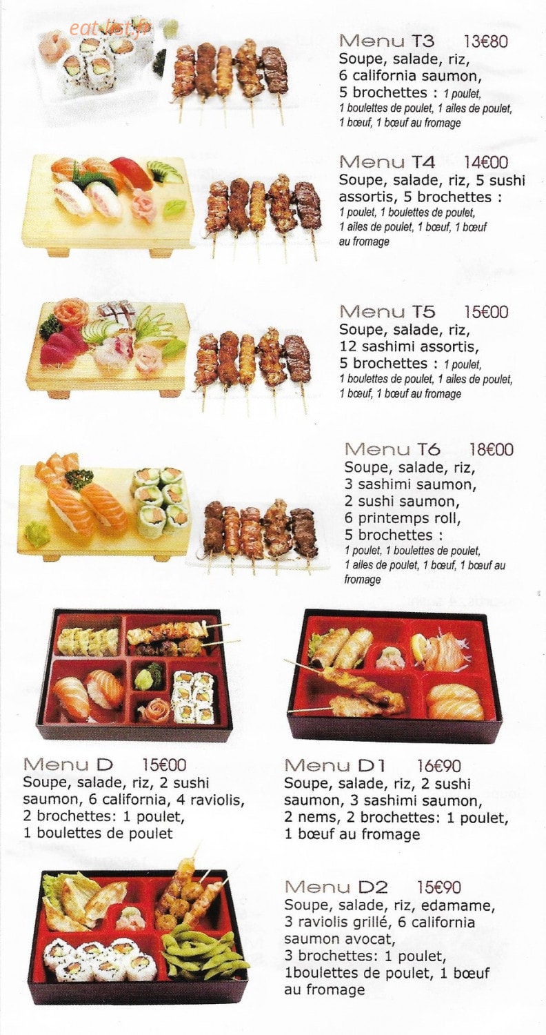 Sushi Top — carte page 8