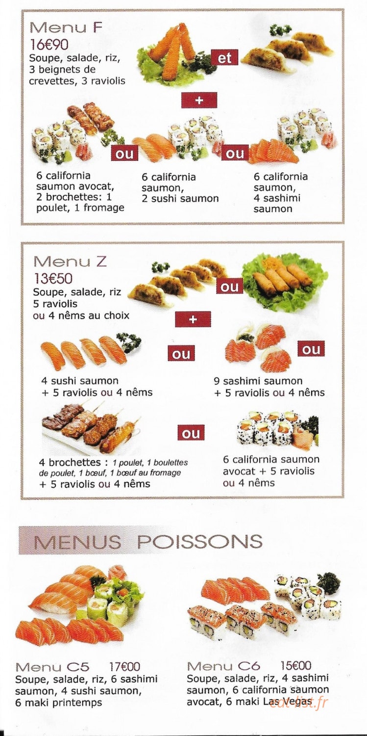 Sushi Top — carte page 3