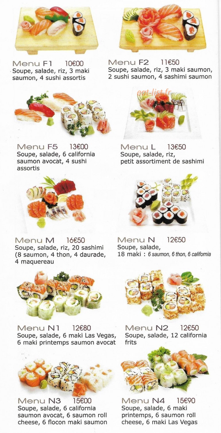 Sushi Top — carte page 7