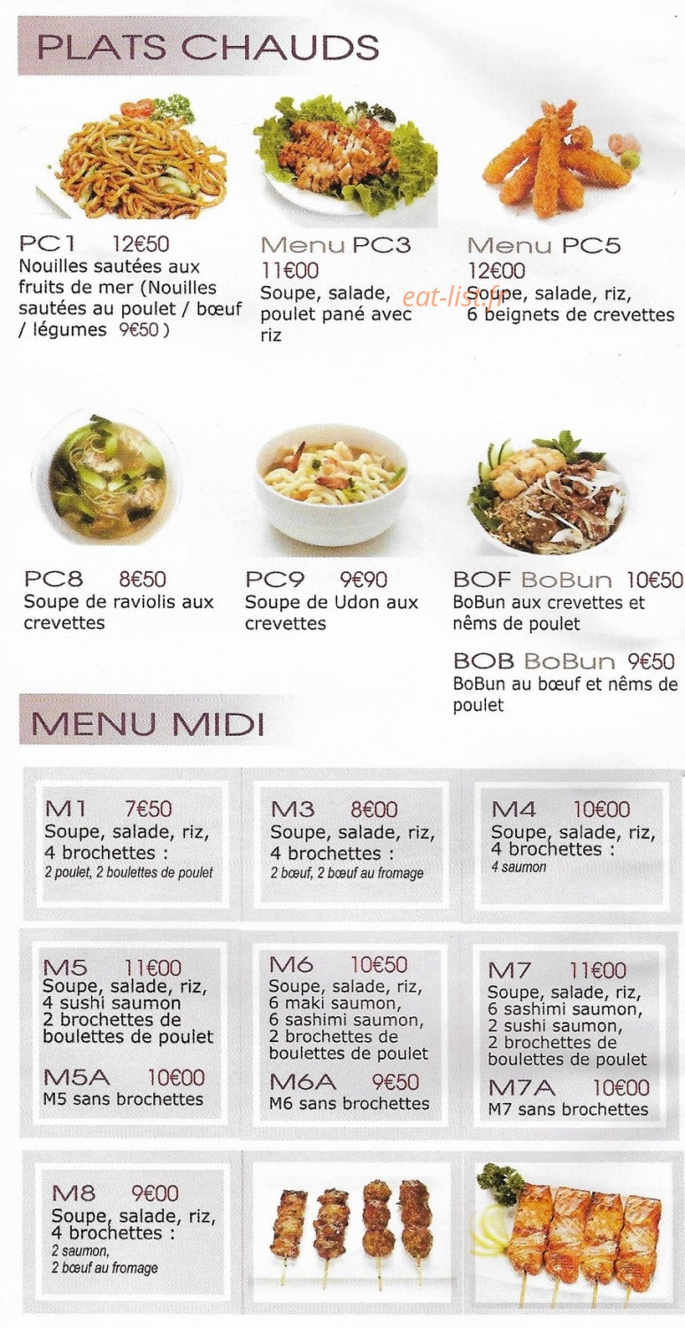 Sushi Top — carte page 2