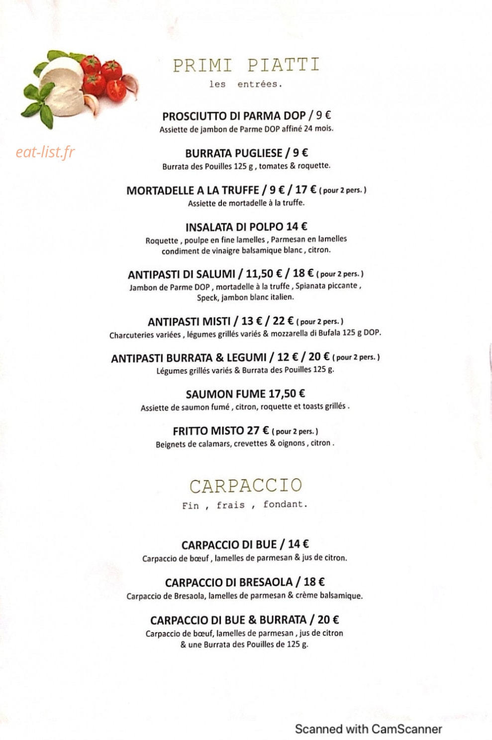 Georgio — carte page 1