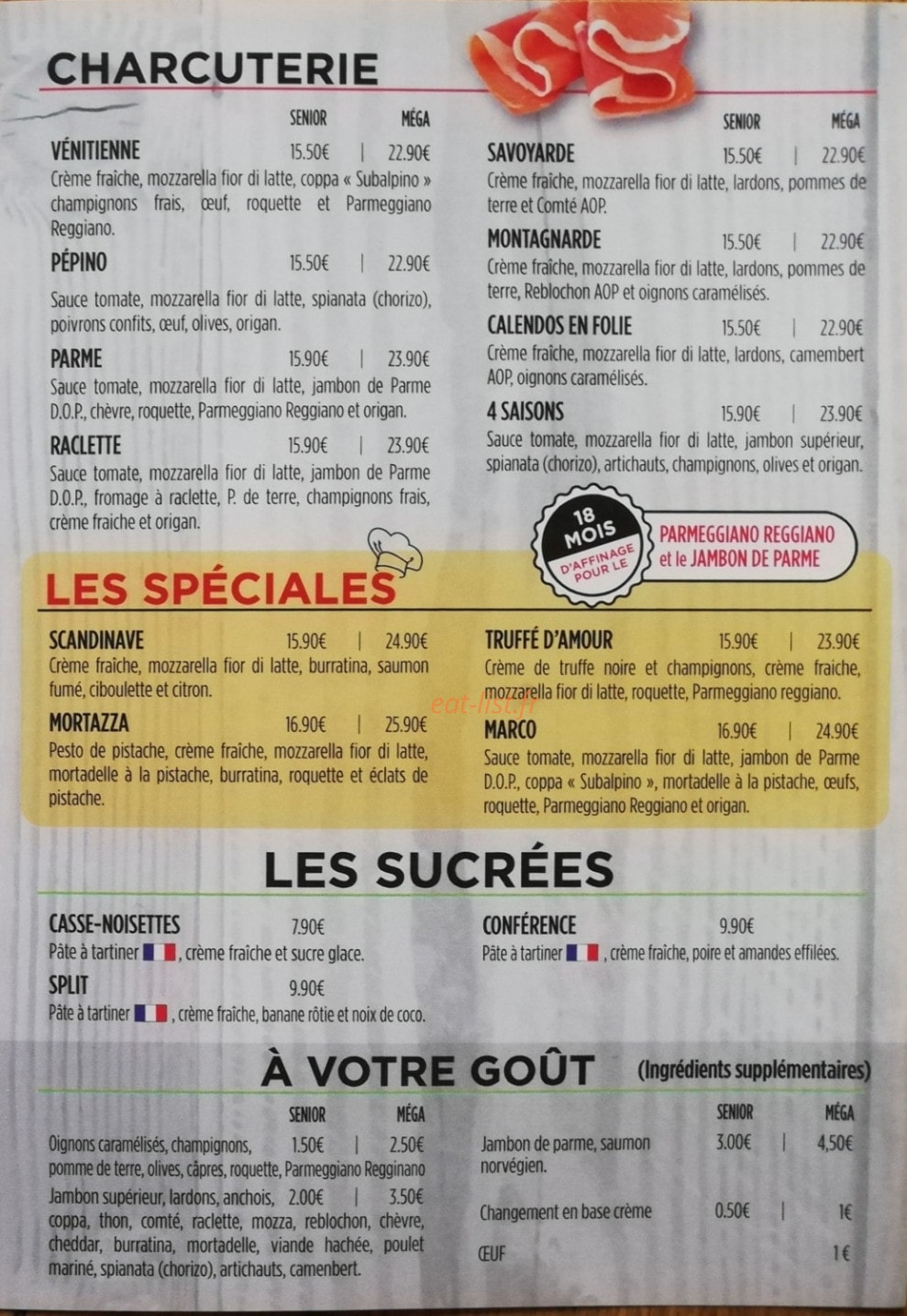 Le Four De Marco — carte page 3