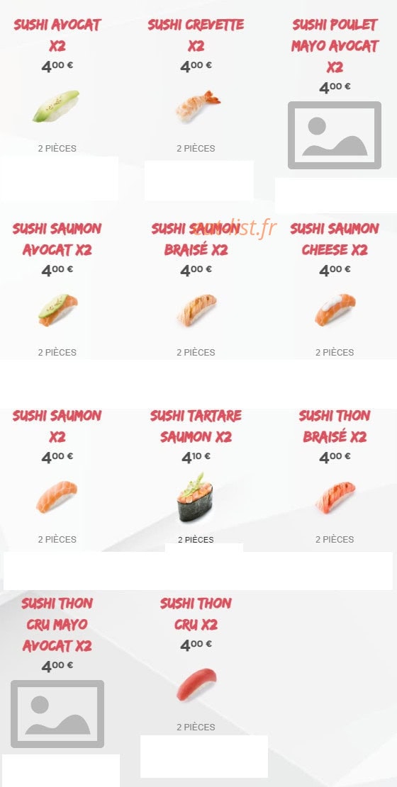 Sushi Time — carte page 10
