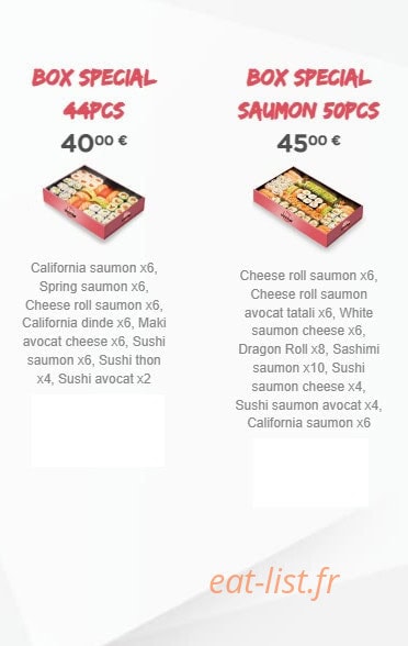 Sushi Time — carte page 4