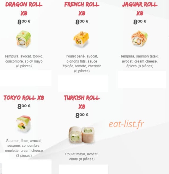 Sushi Time — carte page 12