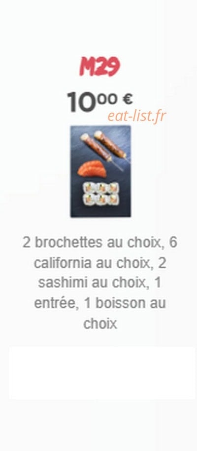 Sushi Time — carte page 2