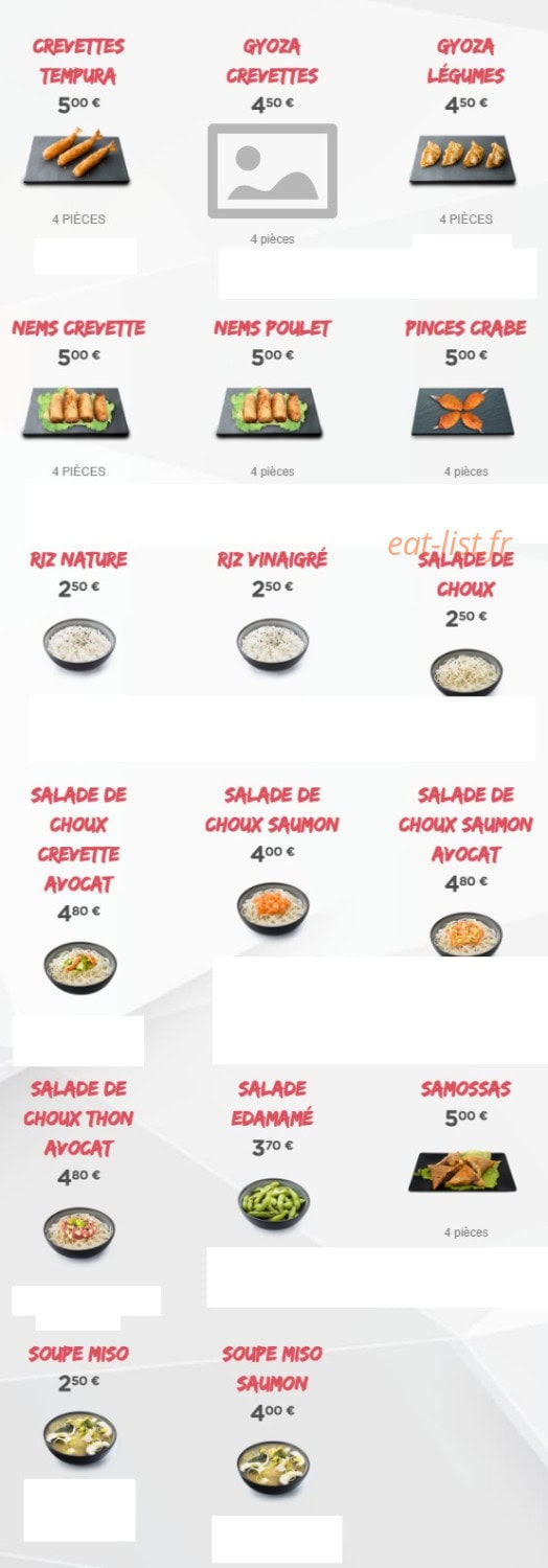 Sushi Time — carte page 1
