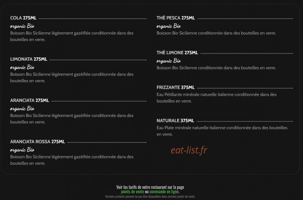 C Pizza au Feu de Bois — carte page 7