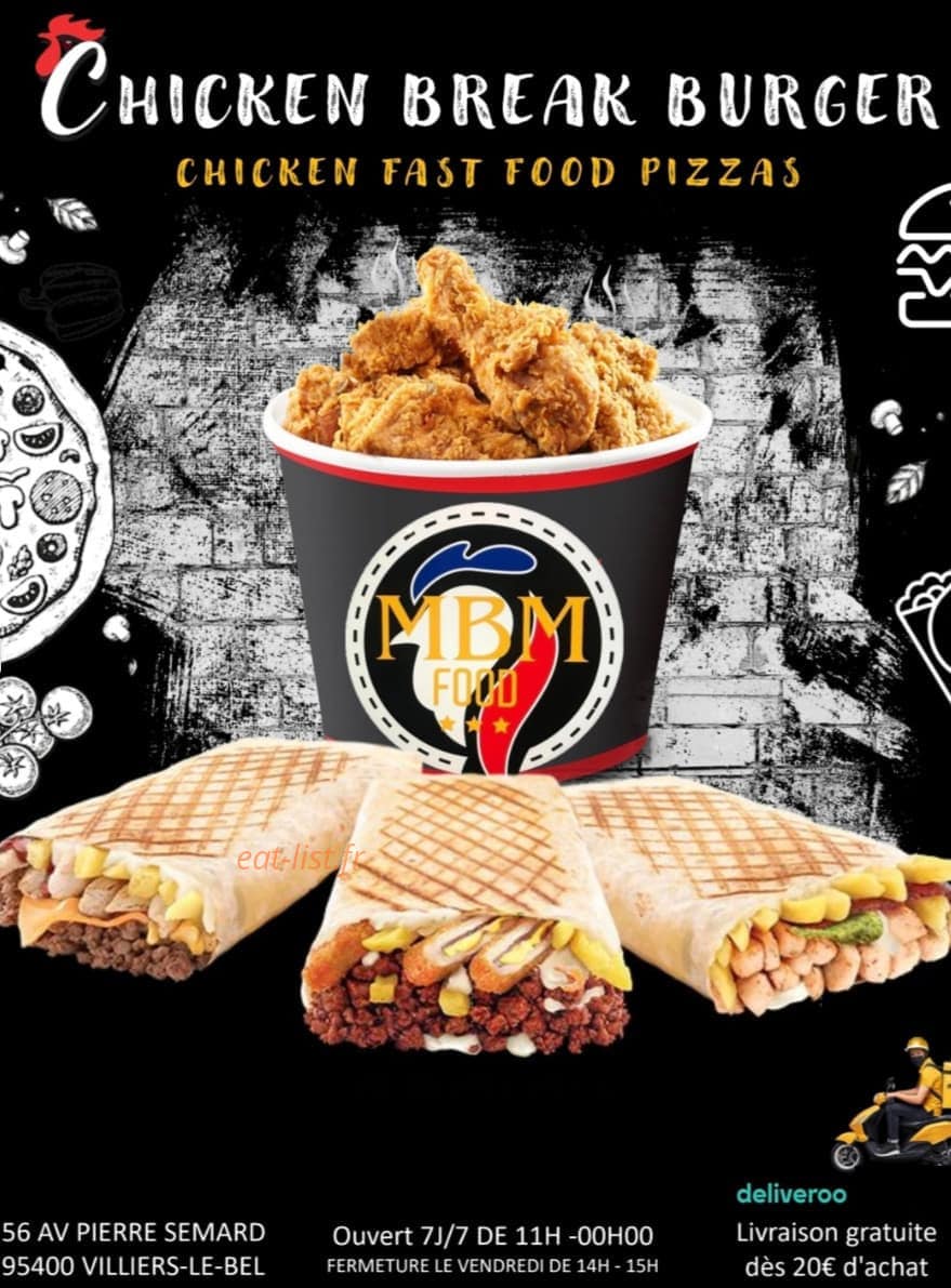 Chicken break — carte page 1