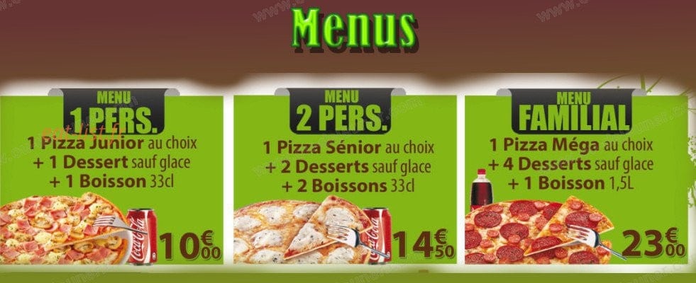 Diffa Pizza — carte page 9