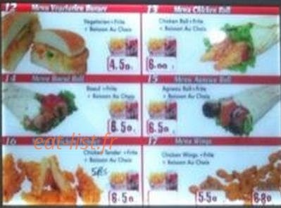 Tasty Chicken — carte page 3